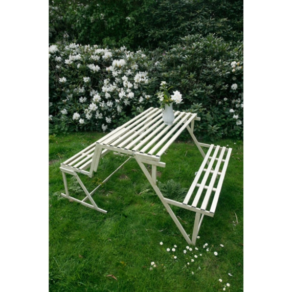 Folding metal online bench