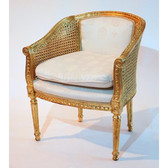 Gold Rattan Chair