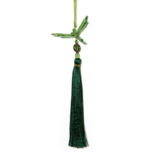 Green Dragonfly with Tassel